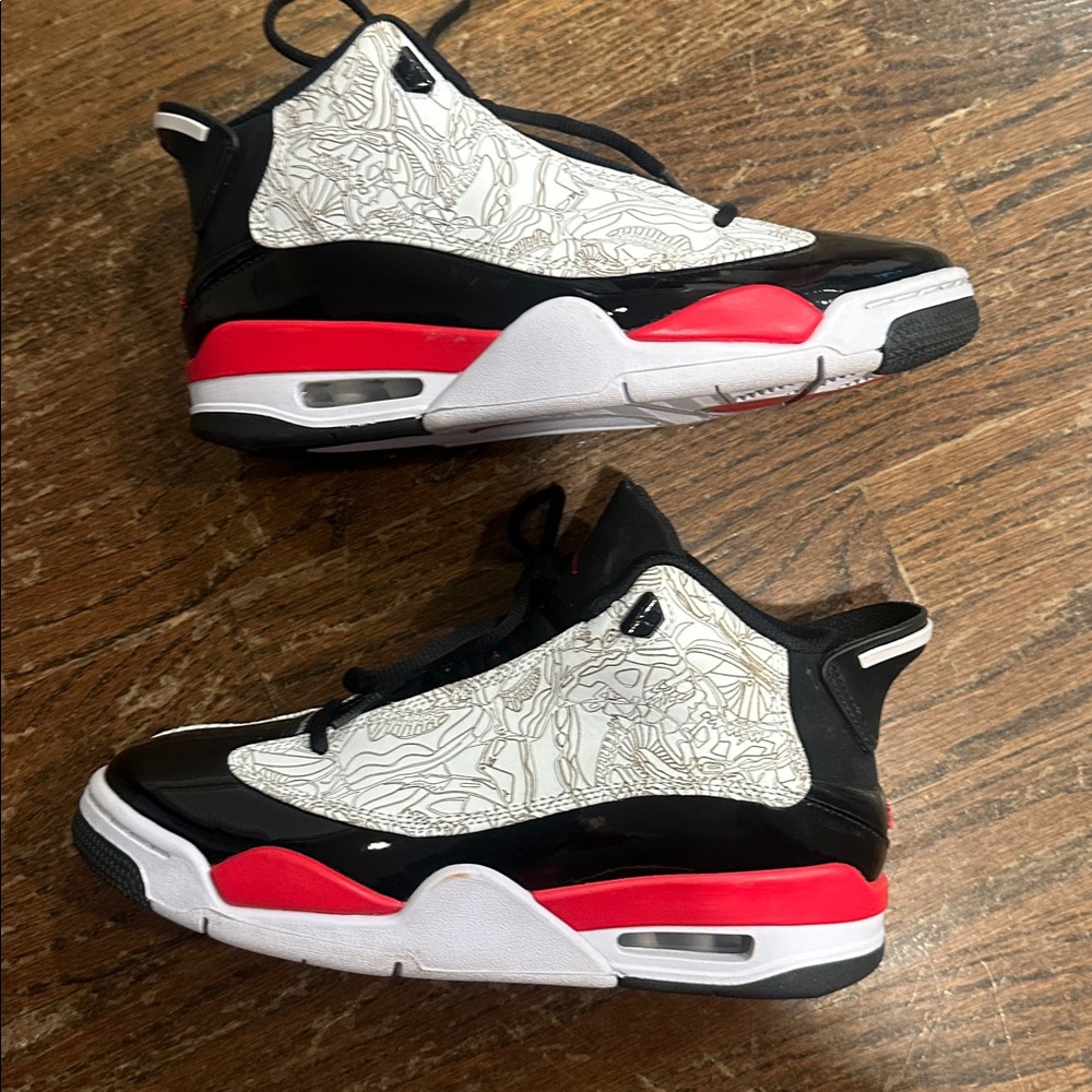Jordan Black and Red Sneakers